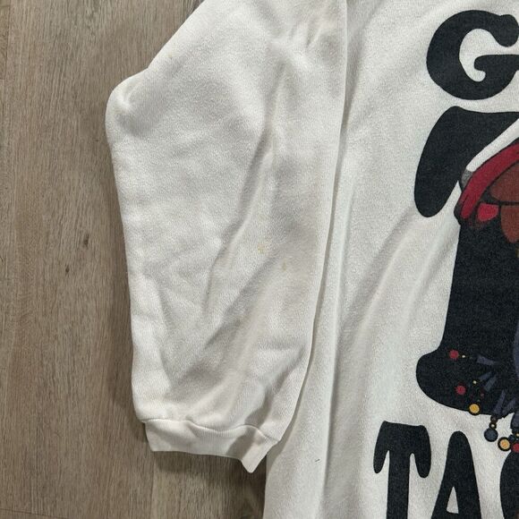 Vintage 1993‎ Jerry Leigh Tasmanian Devil Sweatshirt Hooded Men L/XL White USA - Picture 6 of 9